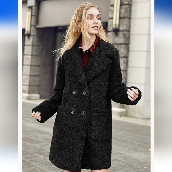 Relish No Less Black Teddy Jacket Size M - Picture 3 of 16